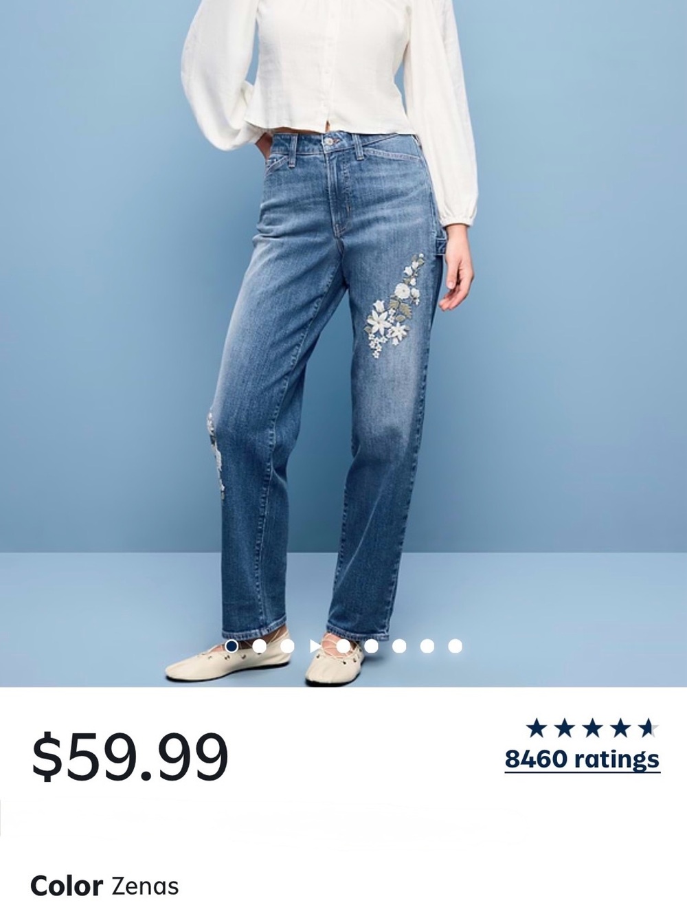Old Navy Embroidered Women’s Jeans - OG Loose Fit - Picture 9 of 9